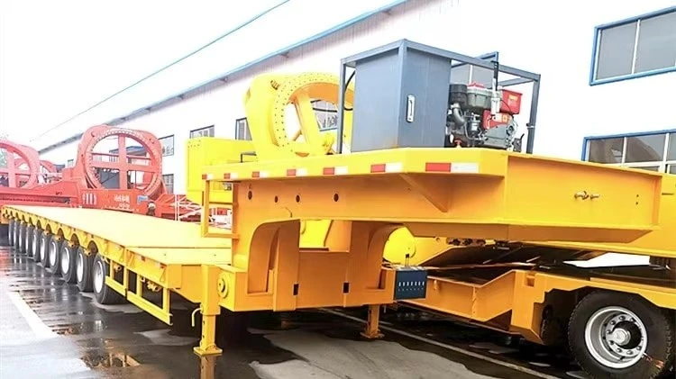 10 Axle Expandable 80 Tonne Low Bed Trailer supplier 10 Axle Expandable 80 Tonne Low Bed Trailer supplier