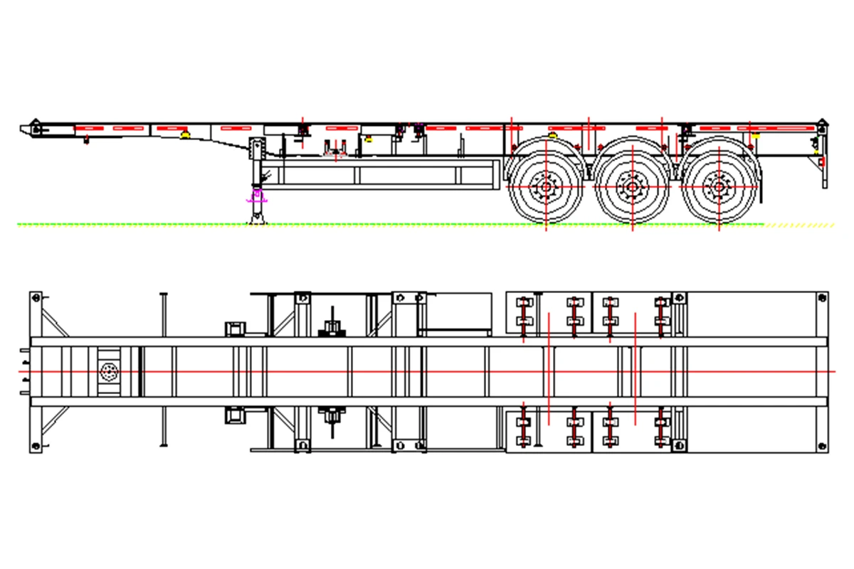 40 ft Container drawing 40 ft Container drawing