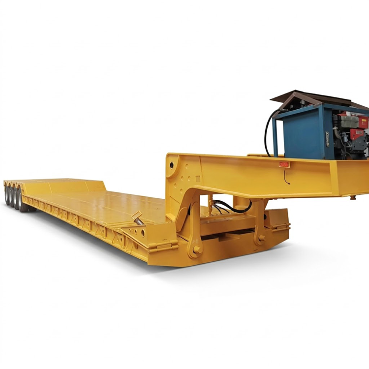 4 axlar 60 ton svanhals Lowboy Trailers